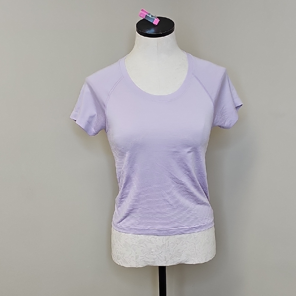 Lululemon Athletica Light Purple Short Sleeve Tee